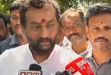 BJP MP Raghunandan Rao addresses the media