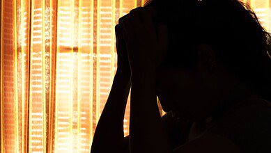 Depressed woman