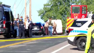 Visuals outside the school. Gunfire shots were reported on Wednesday morning at a Catholic school in Minneapolis, USA (Photo: CBS)