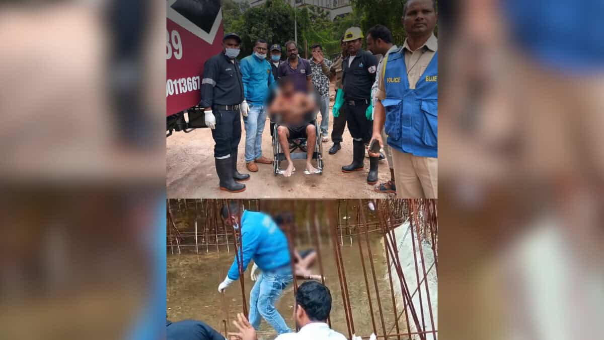 HYDRAA rescues man who fell into under construction sump