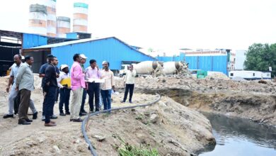 HYDRAA chief inspects Vasavi Constructions encroachments in Hyderabad