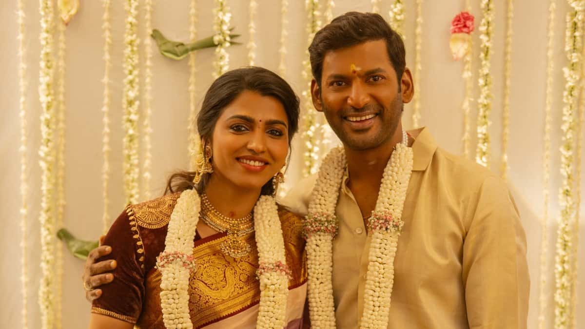 Actor Vishal gets and Sai Dhanshika