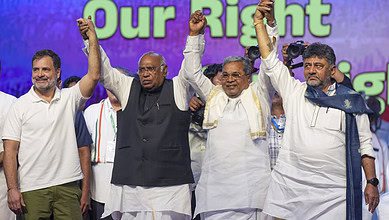 Congress Vote Adhikar Rally in Bengaluru