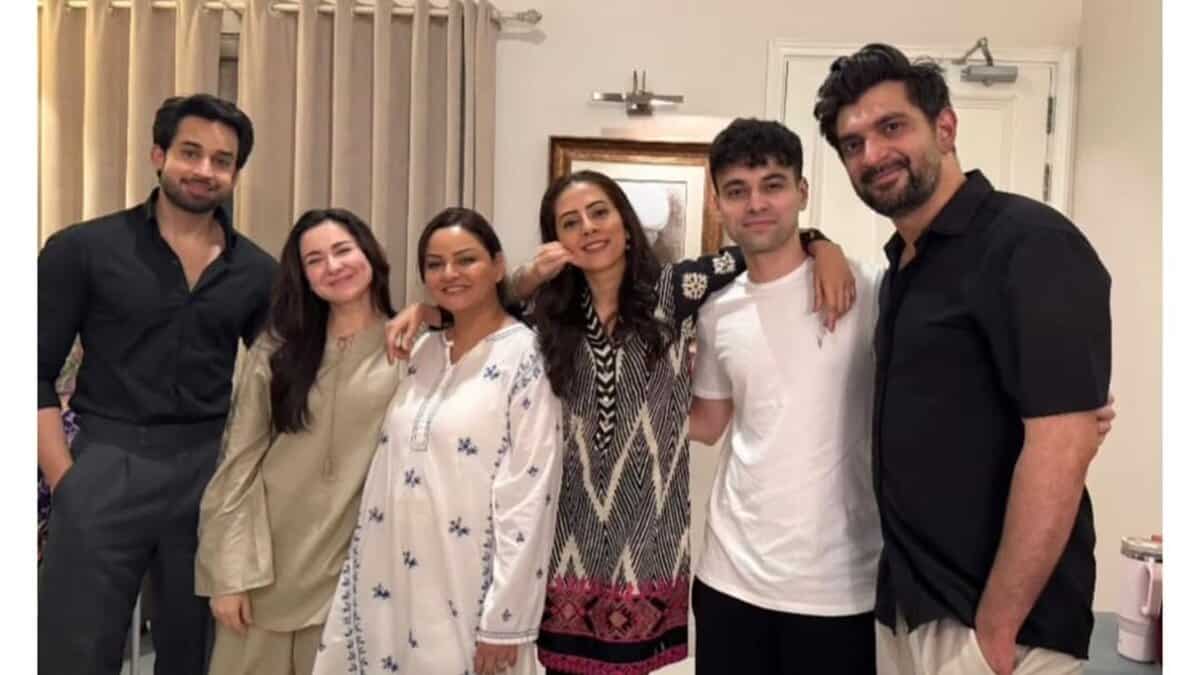 Bilal Abbas Khan and Hania Aamir's drama BTS photos