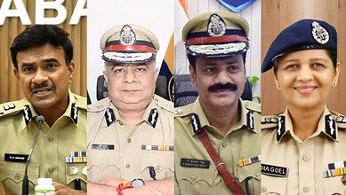 IPS officers CV Anand, Ravi Gupta, Kothkota Srinivas Reddy and Shikha Goel