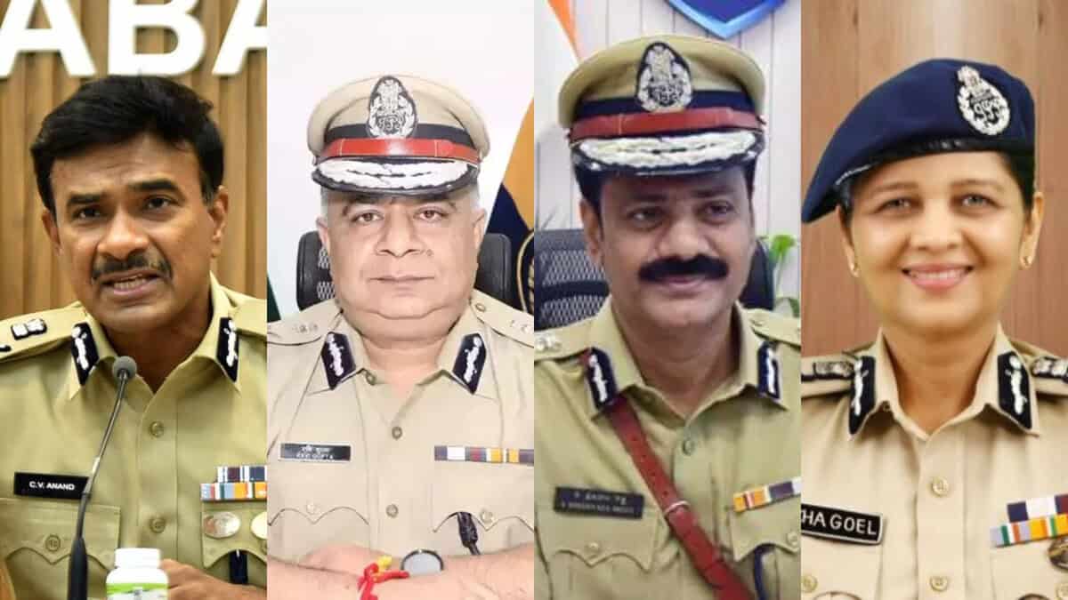 IPS officers CV Anand, Ravi Gupta, Kothkota Srinivas Reddy and Shikha Goel