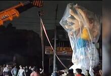 Two people died of electrocution while transporting Ganesh idol in Hyderabad