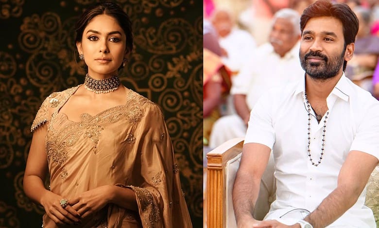 Mrunal Thakur and Dhanush