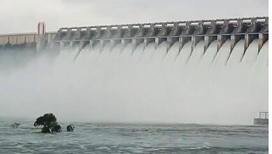 Nagarjuna sagar dam gates lifted