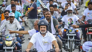 Rahul Gandhi leads 'Voter Adhikar Yatra' in Bihar