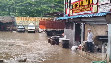 Image of rains in Hyderabad