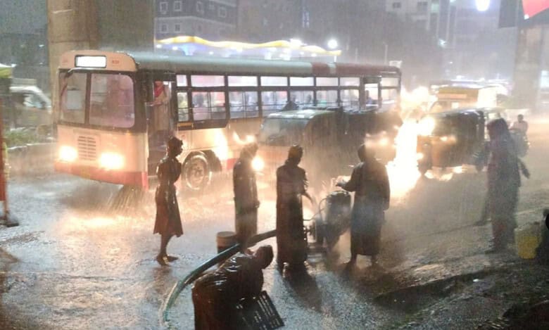 Rains in Hyderabad