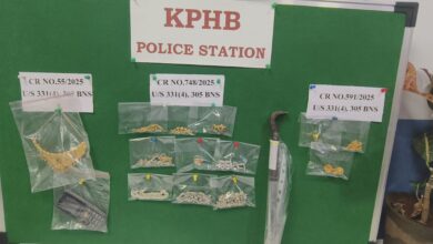 Habitual offender caught in Hyderabad, gold and silver ornaments recovered