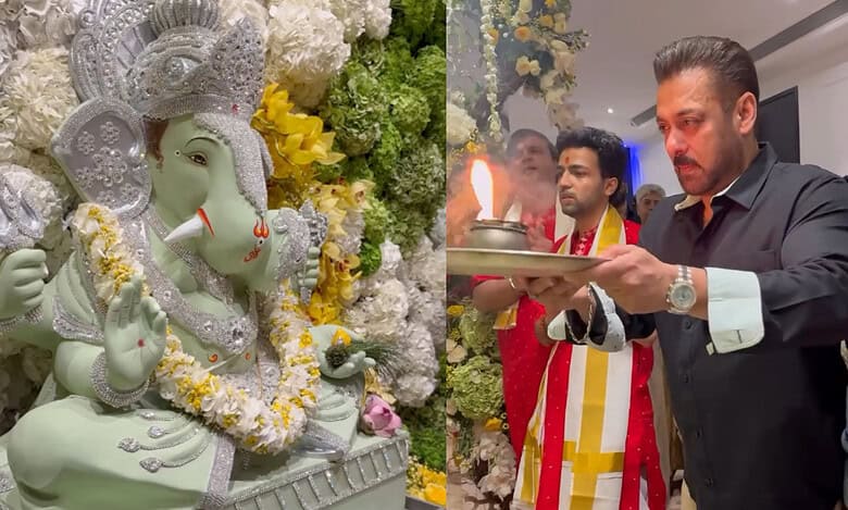 Salman Khan and his family perform Ganesh puja