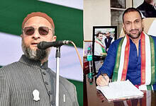 AIMIM President Asaduddin Owais and Congress leader Feroz Khan