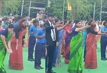 Karimnagar Collector Pamela Satpathy renders the national anthem in sign language