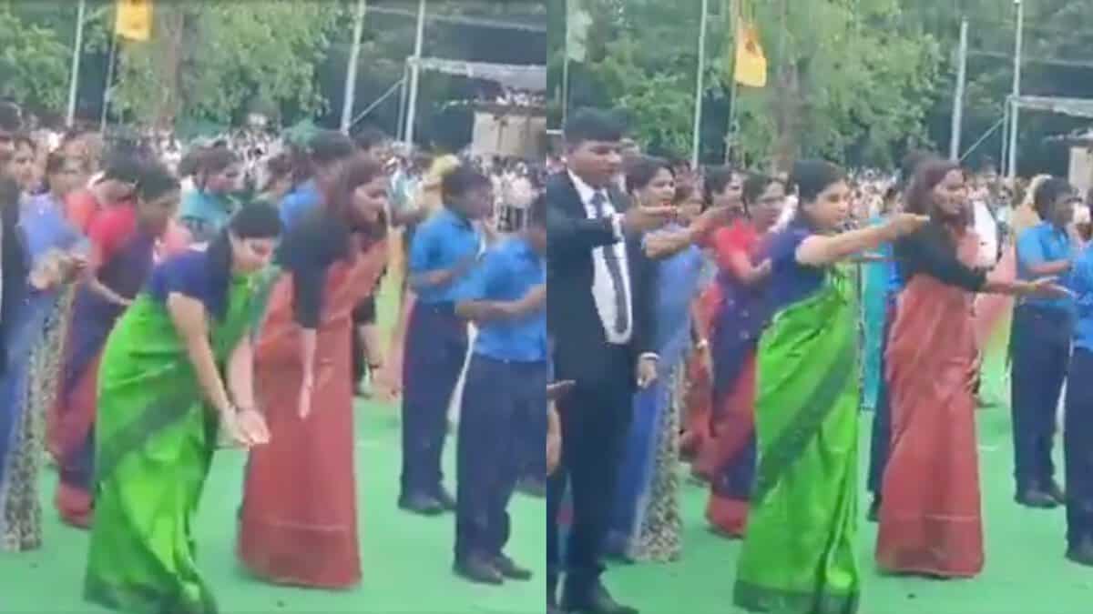 Karimnagar Collector Pamela Satpathy renders the national anthem in sign language