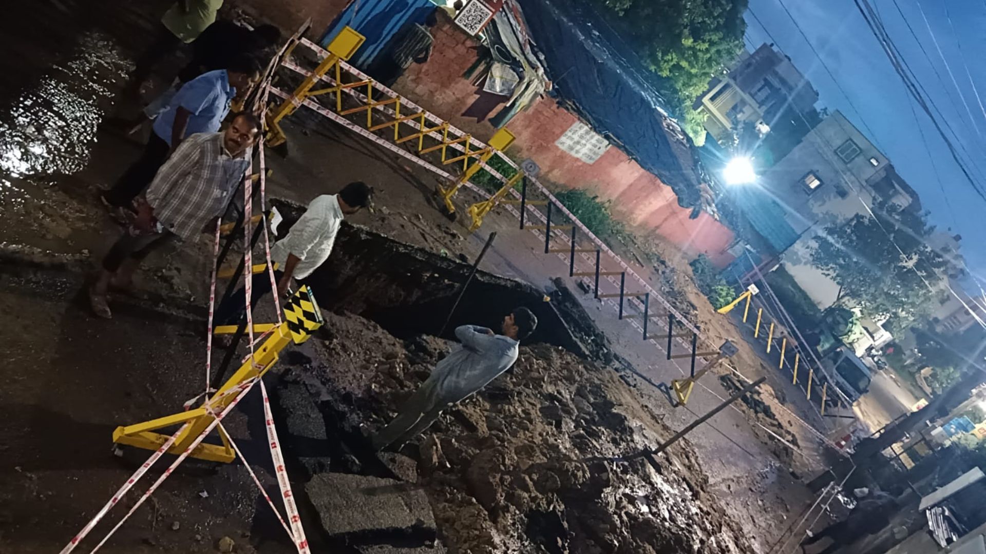 sewer trunk main collapses