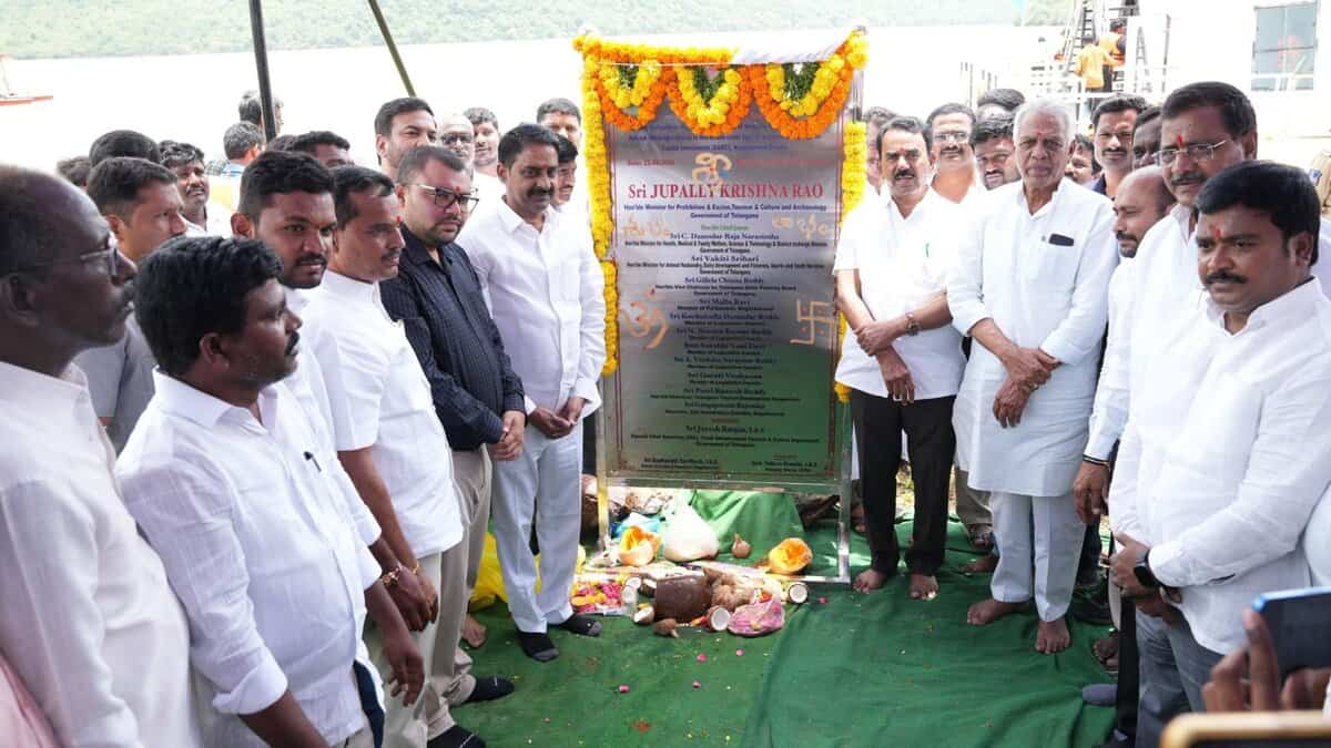 Tourism minister Jupally Krishna Rao lays foundation stone for tourism projects in Telangana