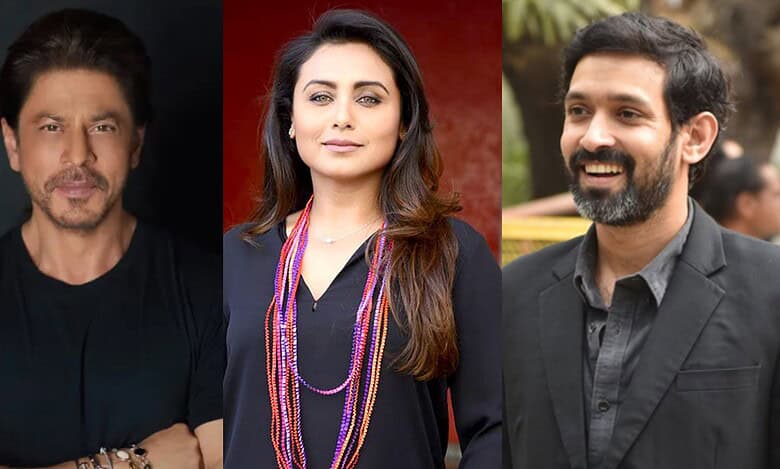 Shah Rukh Khan, Rani Mukerji and Vikrant Massey