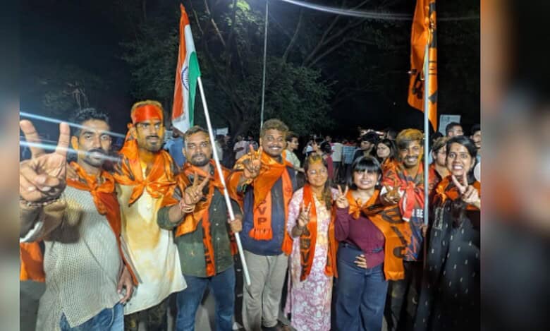 ABVP secures all six key positions at University of Hyderabad student union election 2025