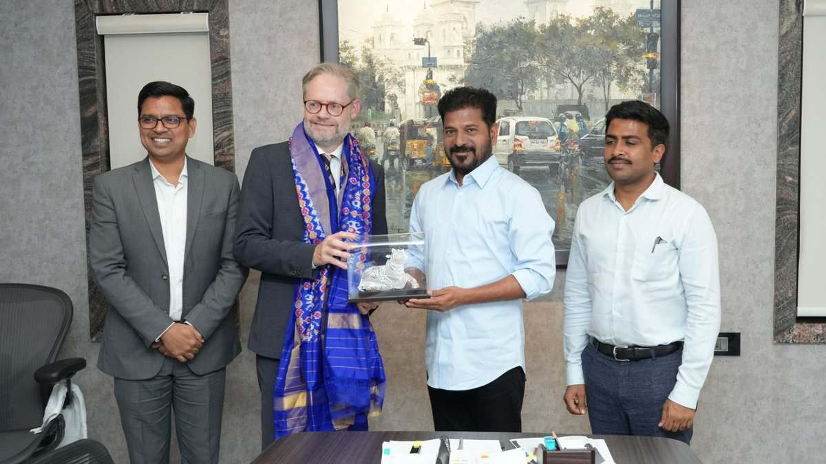 Danish Ambassador meets Telangana CM; focus on climate action, education & growth