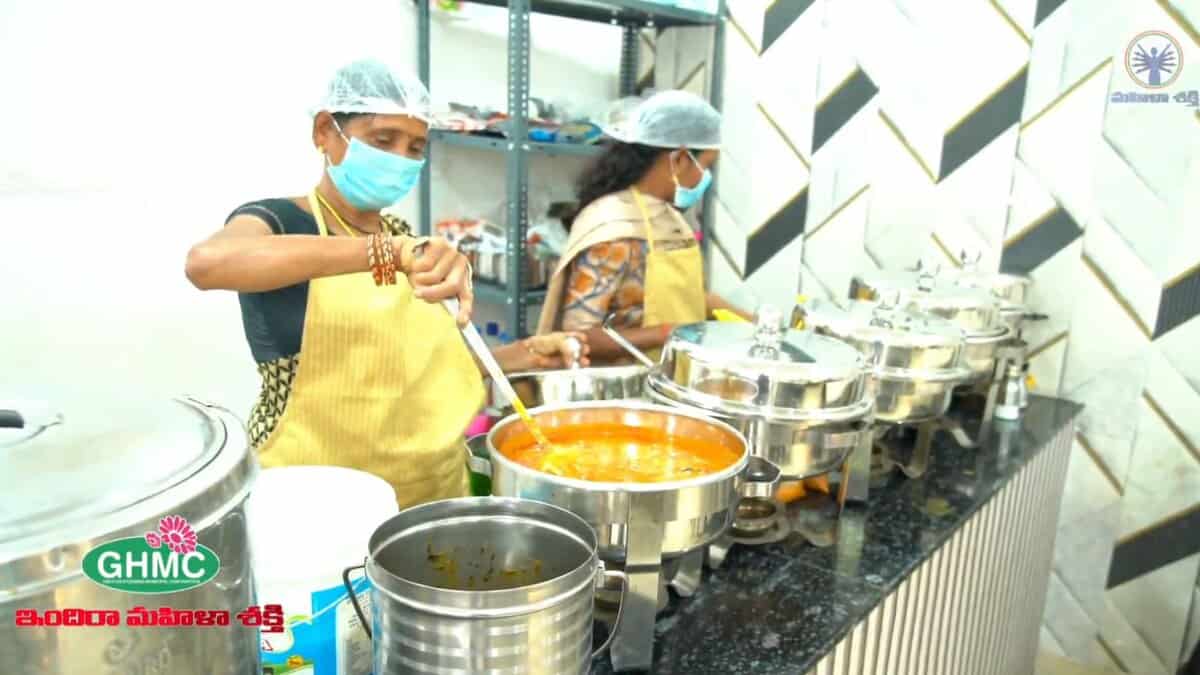 Indira Mahila Shakti canteens run by GHMC