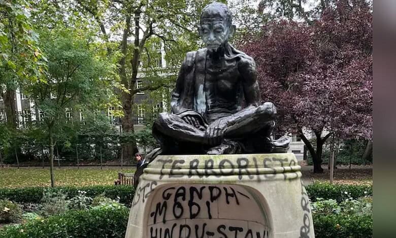 UK police probe ‘racially aggravated’ vandalism of Gandhi statue
