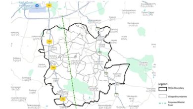 Image of the Future City plan for Hyderabad of the Telangana government, which is now a new police circle.