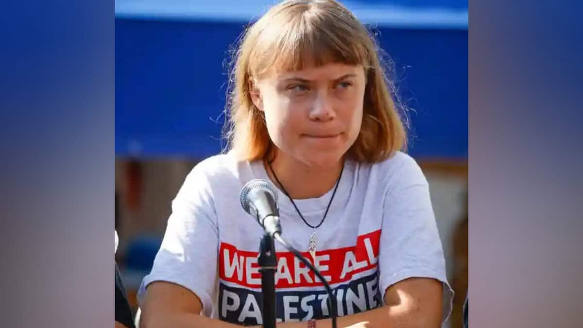 The image of Swedish activist Greta Thunberg