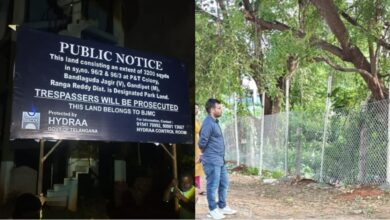 HYDRAA clears park encroachments in Bandlaguda Jagir