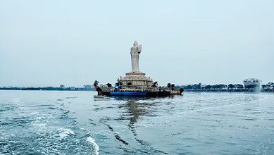 Husain Sagar lake in Hyderabad