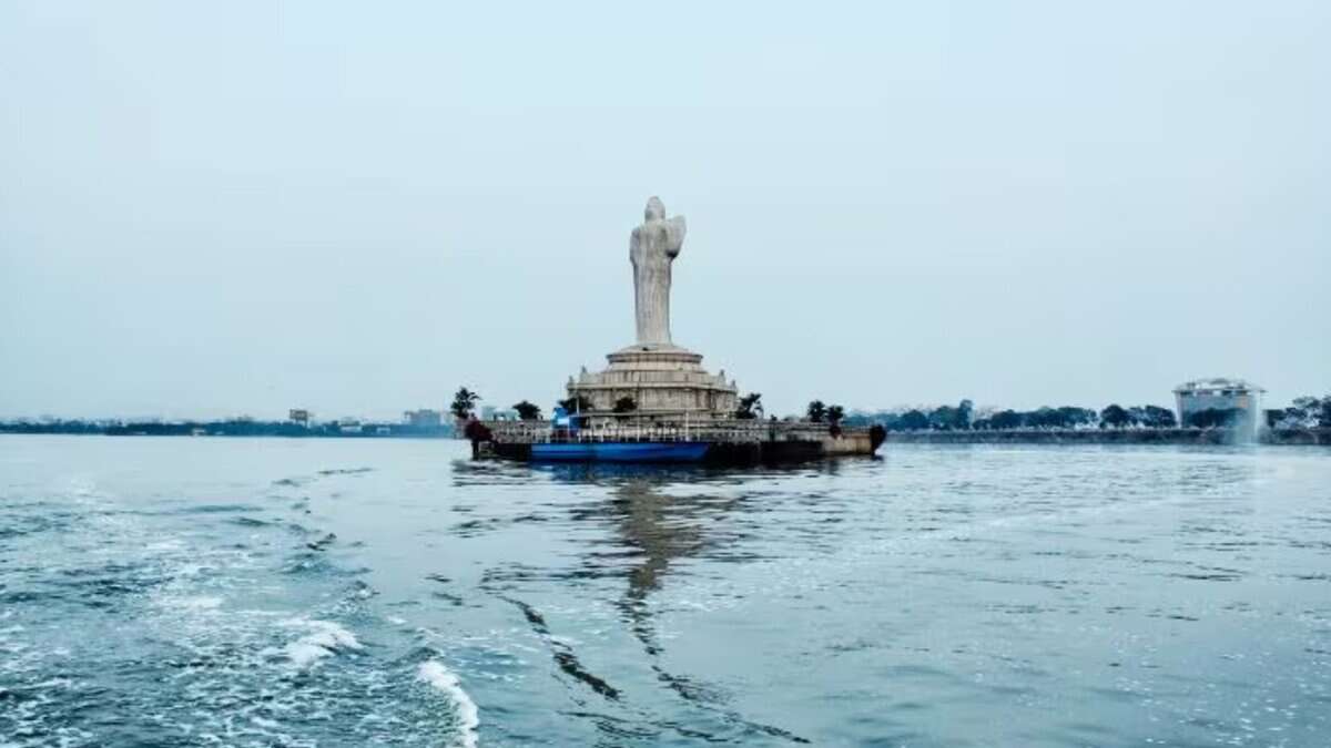 Hussain Sagar lake in Hyderabad