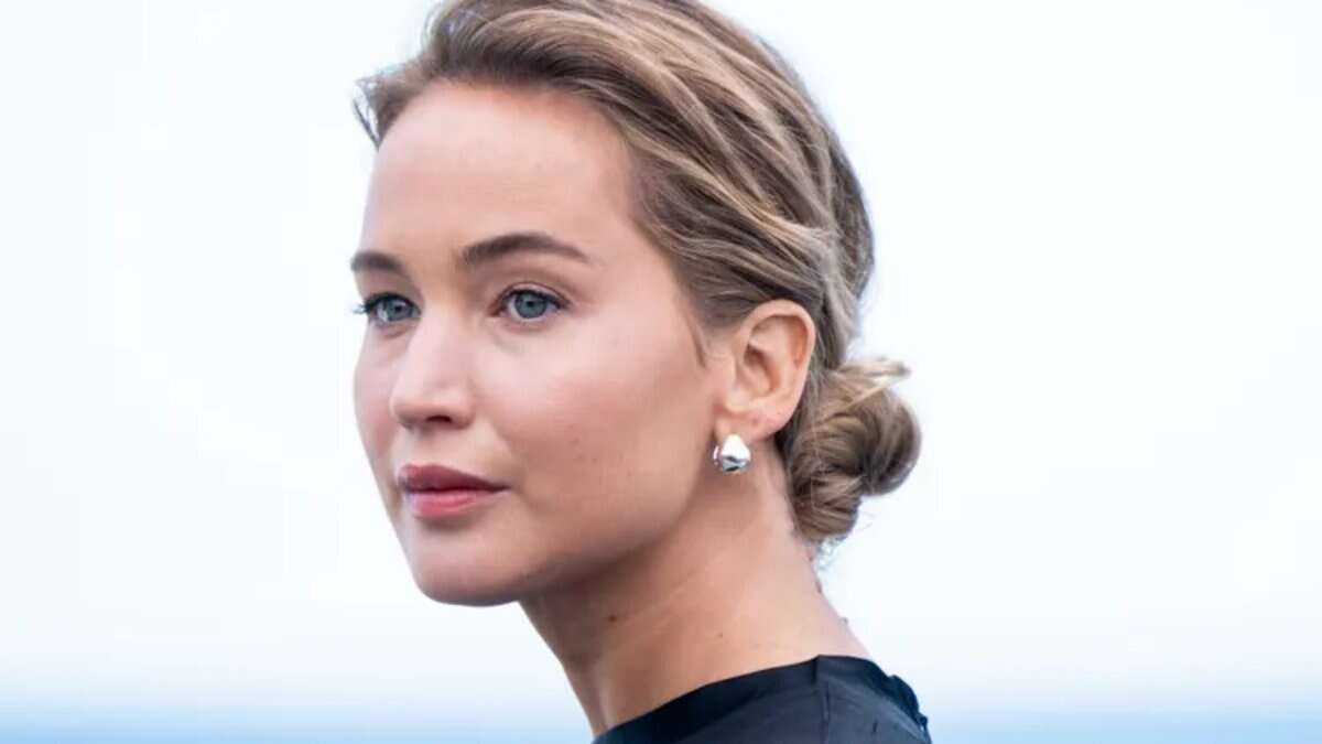 The image of Hollywood actress Jennifer Lawrence.