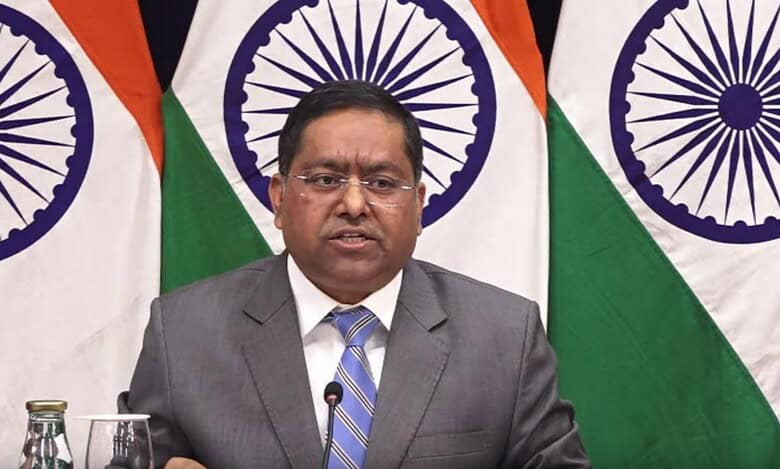 The image of Ministry of External Affairs spokesperson Randhir Jaiswal.