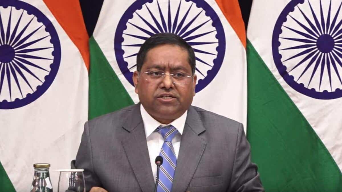 The image of Ministry of External Affairs spokesperson Randhir Jaiswal.