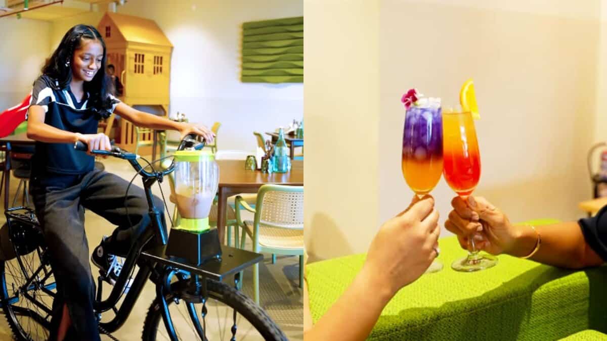 Cycle to make your own fresh juice in this Hyderabad cafe