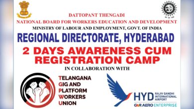 e-Shram registration drive held for gig workers at Hyderabad airport