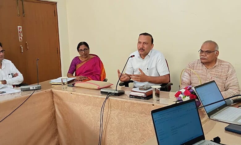 The image shows experts speaking at "The Telangana State Energy Finance Conference 2025" held on Thursday, September 25, at the Centre for Economic and Social Studies (CESS) Begumpet campus.