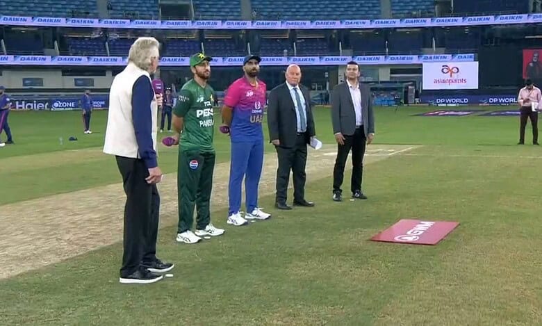 UAE won the toss and opted to bowl first against Pakistan