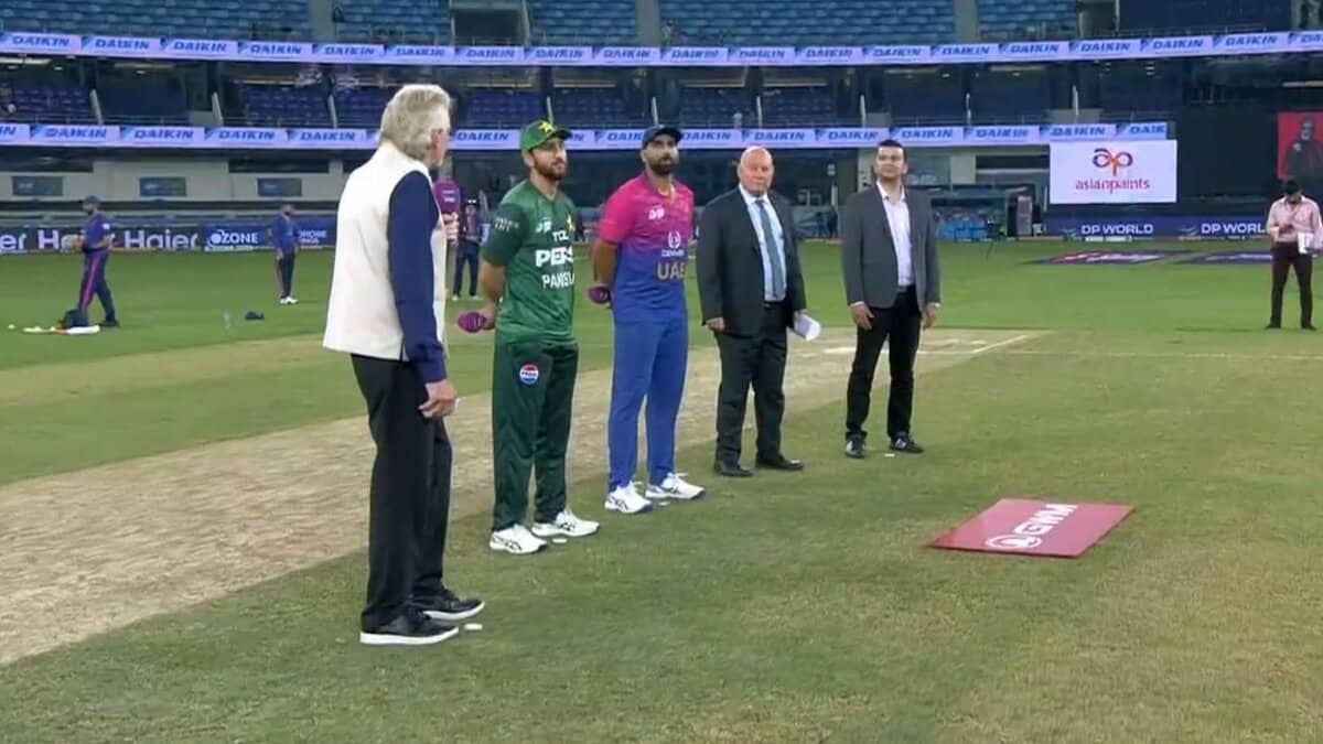 UAE won the toss and opted to bowl first against Pakistan