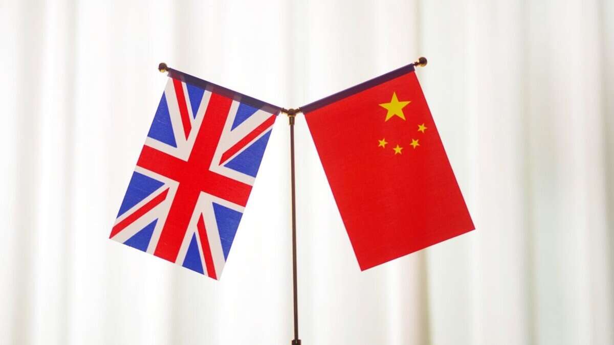 UK and China flag
