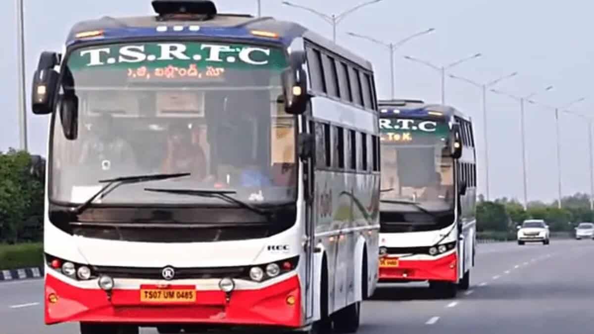 TGSRTC buses in Telangana