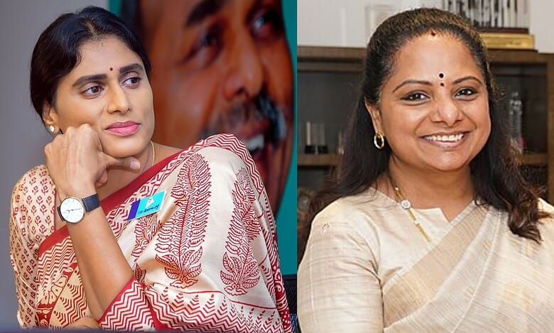 YS Sharmila (left) and K Kavitha (right)
