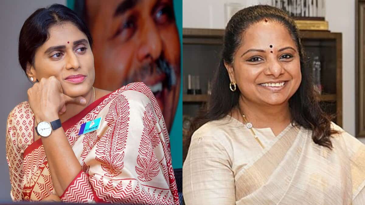 YS Sharmila (left) and K Kavitha (right)
