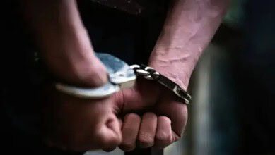 Representational image of an arrested person