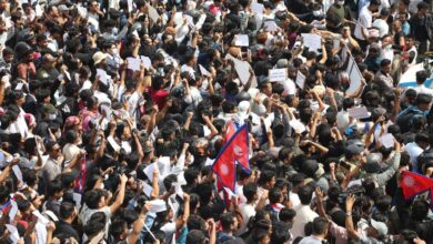 Protests in Nepal over social media ban.