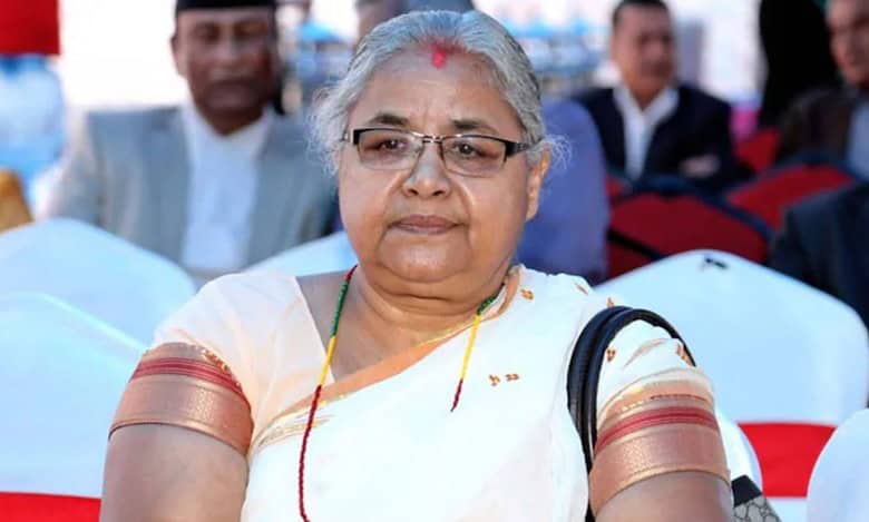Former Chief Justice of Nepal, Sushila Karki.