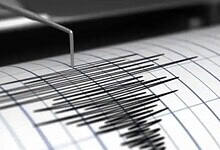 A representational image depicting an earthquake