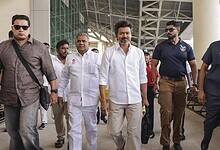 Actor-politician and Tamilaga Vettri Kazhagam (TVK) founder, Vijay in Tiruchirappalli on Saturday (PTI)